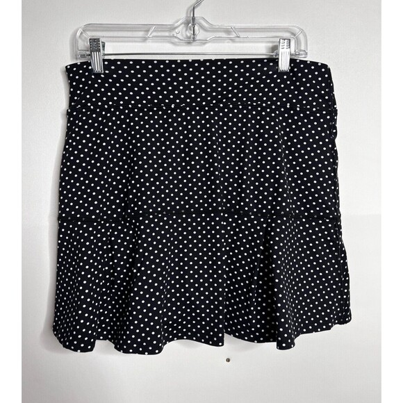 Dona Jo Skort Womens Siz 3 US XL Athletic Tennis Golf Skirt Black White - Picture 4 of 10